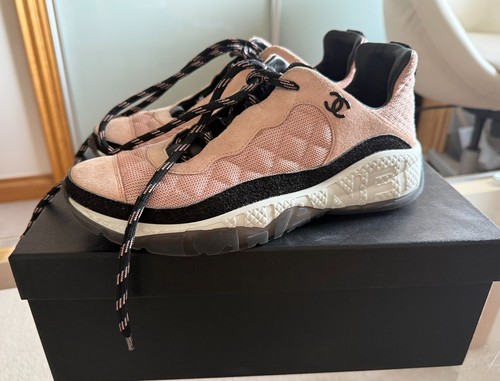 Chanel trainers pink fabric - chanel, &