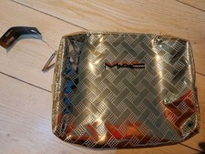 MAC Gold Makeup Cosmetics Bag