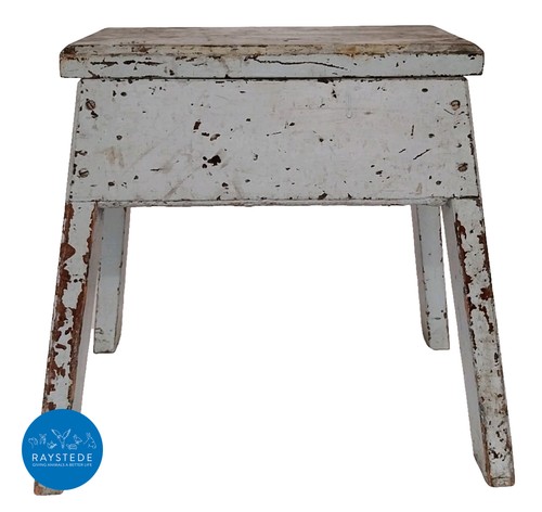 Vintage rustic painted wooden - painted,