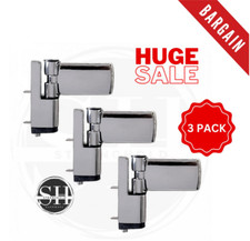 Pack Of 3, 16mm Chrome Flag