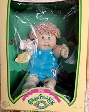 Vintage 1985 Cabbage Patch Kid Doll Aleece Laverne in Box w/ Papers COLECO