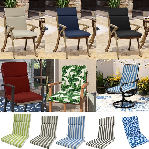 High back cushion pad garden - high,