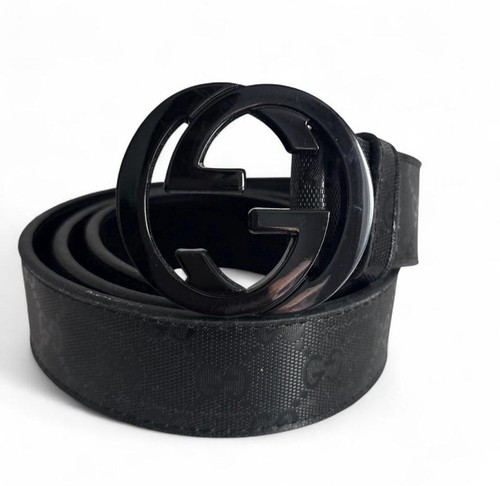 Gucci belt black leather - gucci, with
