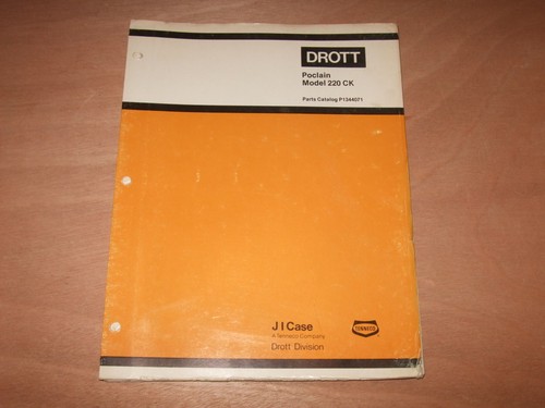 Drott case poclain model 220 - drott,