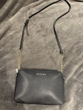 Michael Kors Genuine Cross Body Bag Black Used In Good Condition