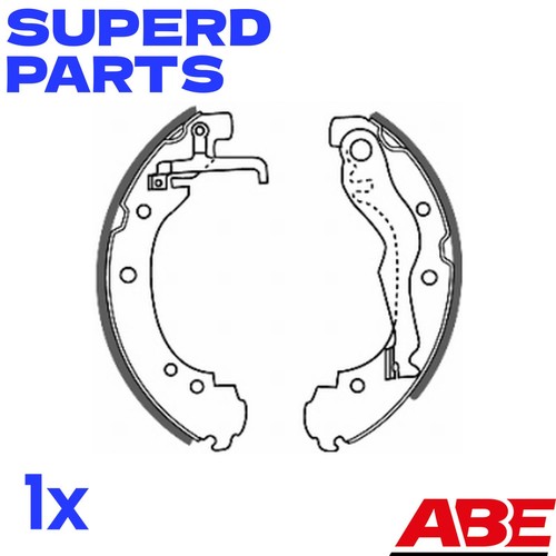 Brake shoe fits mercedes - shoe, fits: