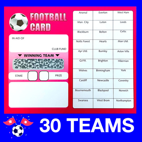 Football cards fundraising - cards,