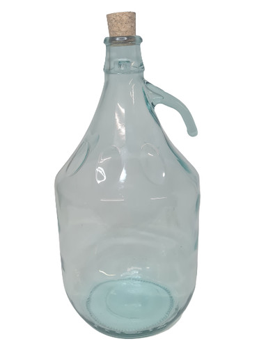 Glass demijohn with cork - glass, 5l