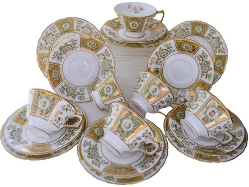 Royal crown derby green panel - crown,