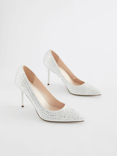 White ivory diamanté - ivory,