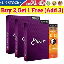 For Elixir Acoustic Guitar strings Phosphor Bronze LIGHT 12-53 16002 16027 16052