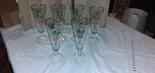 Vintage 'Cherry B and Blackcurrent B' Drinking Glasses set of 6 V.G.C.