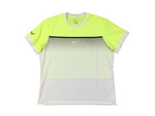 Nike Court Rafa Nadal Indian Wells 2015 Shirt Mens XXL Federer Alcaraz Yellow