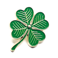 4 Leaf Clover Pin Badge Irish