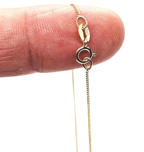 9ct gold chain necklace - gold,