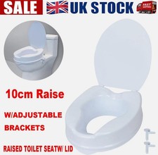Raised Toilet Seat with Lid