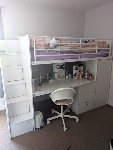 White mid sleeper - mid, bed