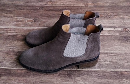 Ladies gabor boots grey - grey, suede