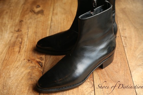 John lobb black leather - john,
