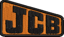 JCB Embroidered Patch iron/sew