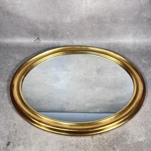 Gold oval wall - wall, mirror
