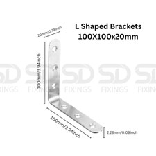10 pcs Heavy-duty 304 stainless-steel Angle L Shape Brace Bracket -Shelf Support