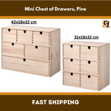 IKEA Mini Chest 6 Drawers Solid Pine Storage Unit Organizer Craft DIY Paintable