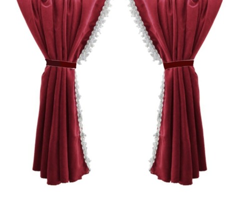 Bordeaux curtains decors set - curtains,