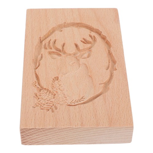 Cookie mold wooden carved - wooden,