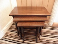 VINTAGE JAYCEE OAK NEST OF TABLES