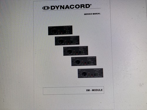 Dynacord module service - dynacord, xm