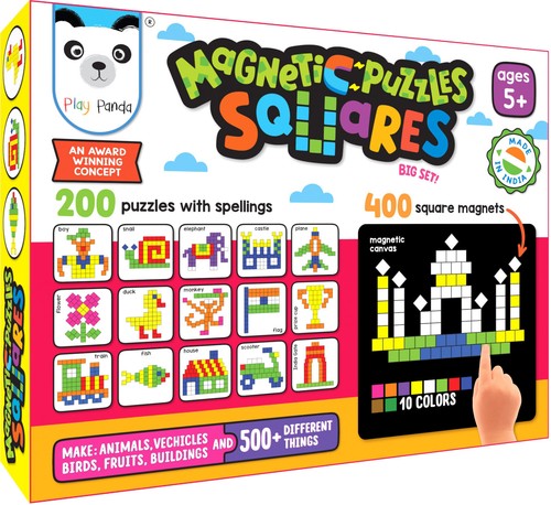 Magnetic puzzle squares toy - puzzle,