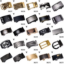 Genuine Leather Mens Ratchet Belt Buckle For Men Automatic Buckle Replacement