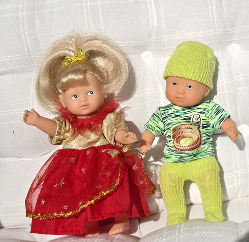 Two mini corolle - two, dolls