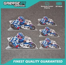 GUY MARTIN MOTO GP STICKER SET - 2 X 210MM + 3 x 135MM