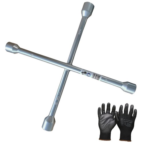 Cross wrench wheel nut brace - wrench,