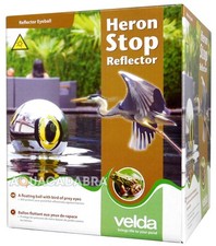 VELDA STOP REFLECTOR BALL FLOATING HERON SCARER EYE CAT BIRD POND FISH PROTECTOR
