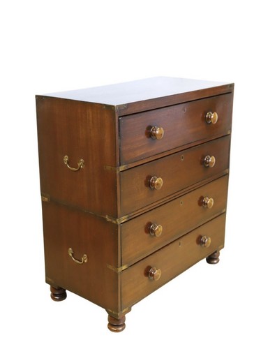 Antique mahogany military - mahogany,