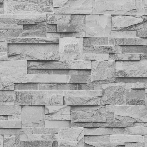 Grey slate brick wallpaper - brick,