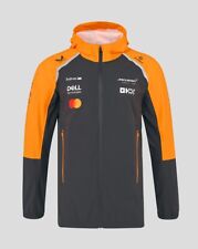 McLaren F1 2025 Official Team Lightweight Rain Jacket Papaya Free UK Shipping