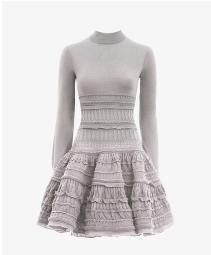 Alaia crinoline wool dress - wool,