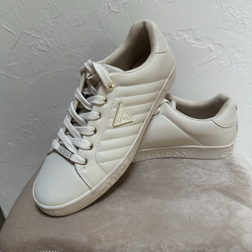 Guess kents cream lace logo - guess, lace-up