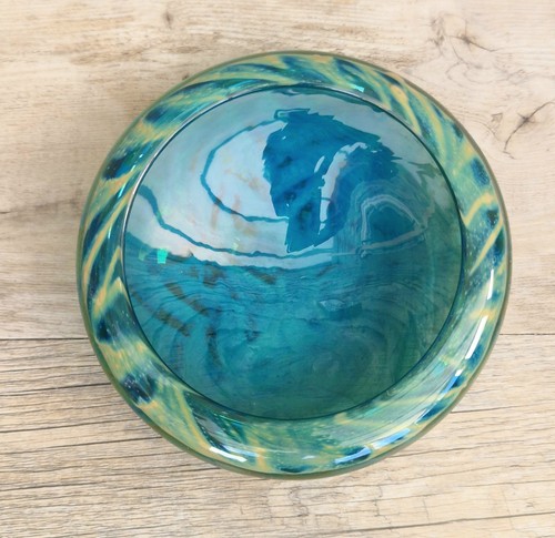 Mdina glass green whirlpool - green,