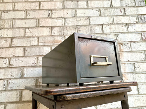 Vtg rustic steelmaster cabinet - rustic,