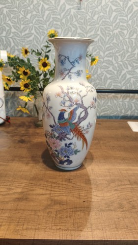 Vintage chinoiserie vase - vintage,