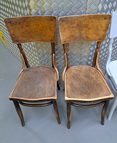Matching antique bentwood