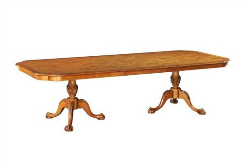 Walnut extending dining table - extending,