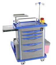 Medical Emergency Rolling Trolley Cart Movable Operating Room New Hospital care