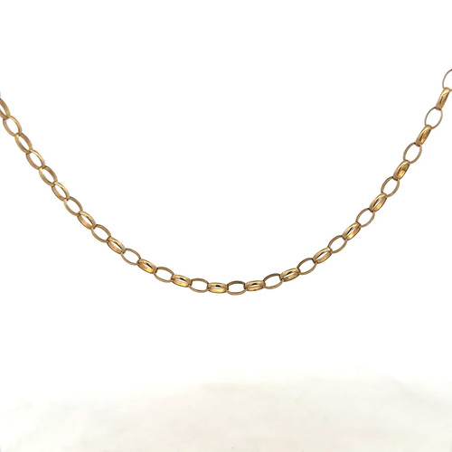9ct yellow gold belcher chain