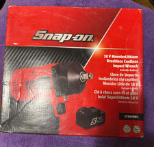 Snap On 18 V 1/2" MonsterLithium Cordless Red Impact Wrench CT9050W1